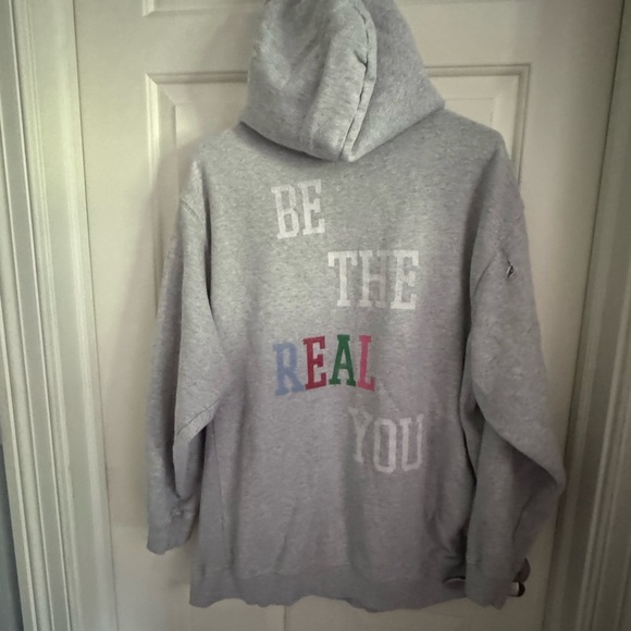 Aerie The Sweat Everyday Cozy Hoodie be the real you graphic sweatshirt size L - Picture 2 of 9